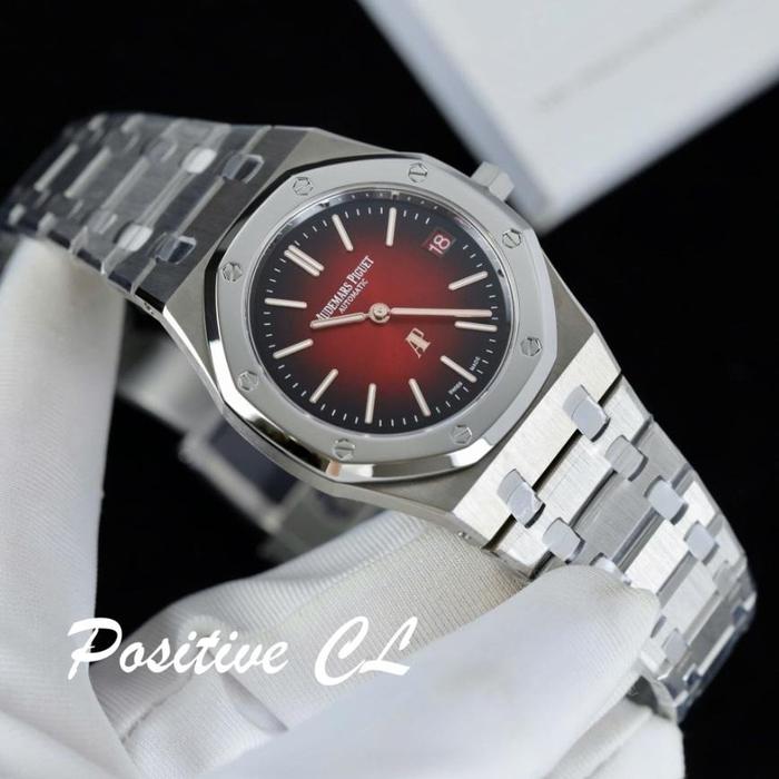 APiguet Royal Oak Extra-thin Tittanium Watches Smoked Burgundy Dial ZF Factory 39mm