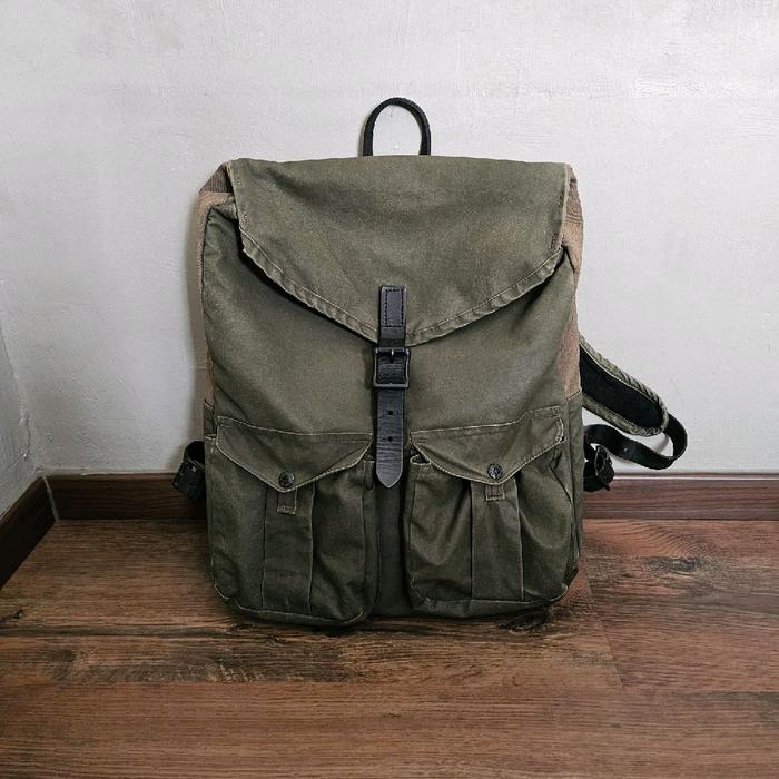 filson x magnum camera rugged canvas backpack