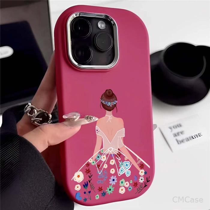 Case iPhone Lucu Pink Casing Hp iPhone 11 13 XR 12 14 15+11PROMAX 12PRO 12PROMAX 13PRO 13PROMAX 14PR