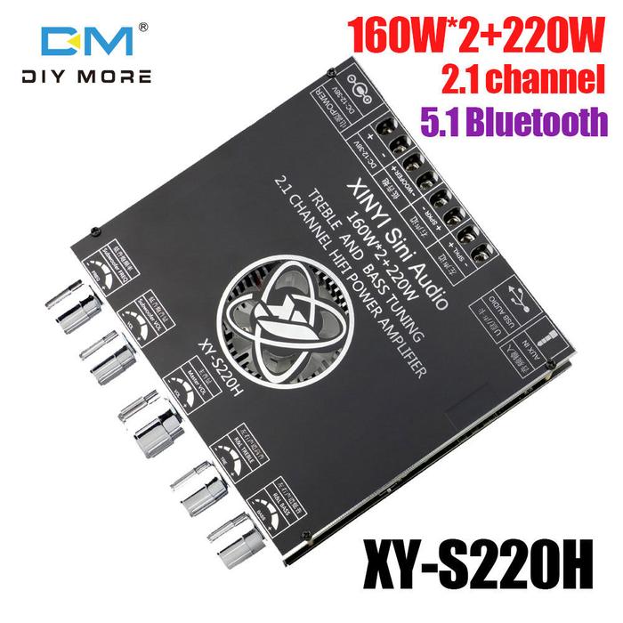 Diymore Amplifier Bluetooth, Papan Modul Kekuatan Bluetooth 100%