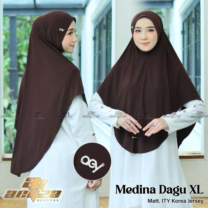 Aeyza Medina Dagu XL Hijab Matt ITY Korea Jersey Hijab Syari Modern dan Nyaman
