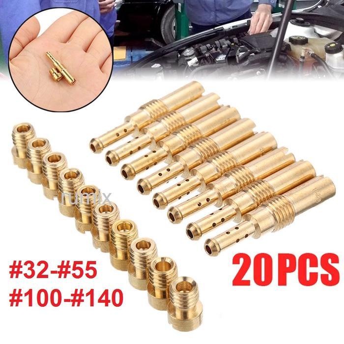 Spuyer Karbu Set 20pcs Mainjet Pilot Jet Main PWK PE PWL KLX Tracker