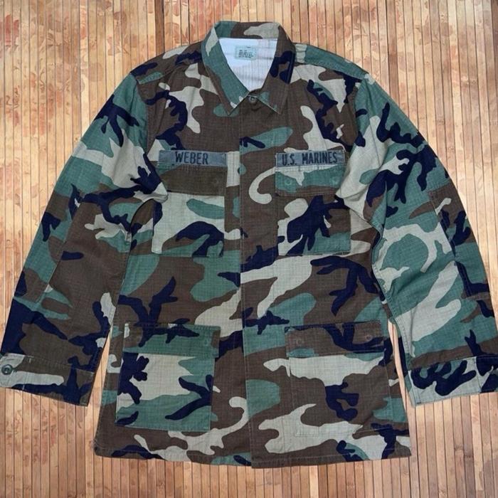 COAT U.S MILITARY WOODLAND BATTLE DRESS UNIFORM CAMOUFLAGE ARMY BDU PARKA JACKET og 107 buzz rickson