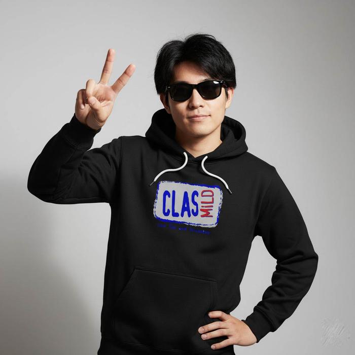 Hoodie Clas Mild Premium Fleece Cloth Sweater Jacket Unisex Hood Black Hitam