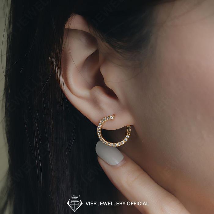 PREMIUM Vier Jewellery Earrings 16121 Anting Wanita Bronze Elegan