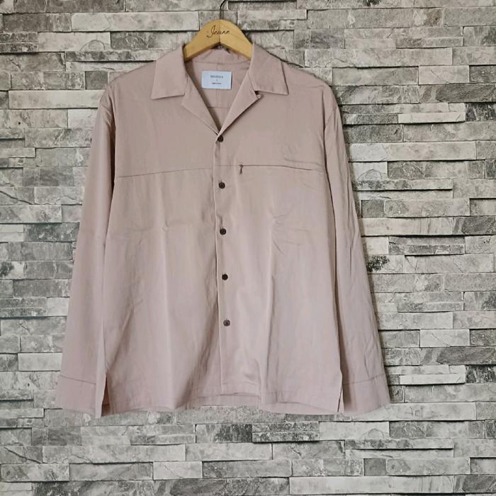 ( size M ) kemeja studious Japan cupra open collar shirt relaxed