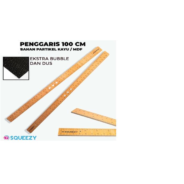 Penggaris Panjang / Penggaris Kayu 100Cm / Partikel Kayu / Mdf Ccky100