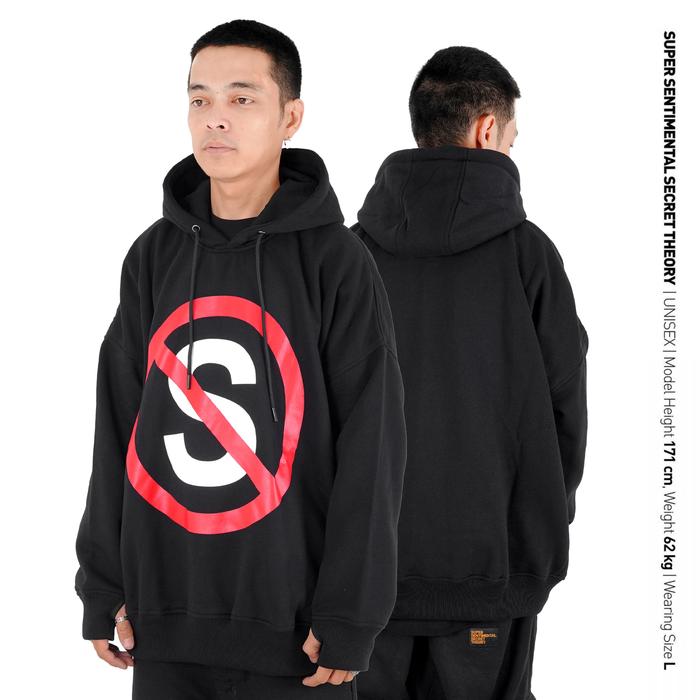 SSST Halt Oversize Hoodie Hitam