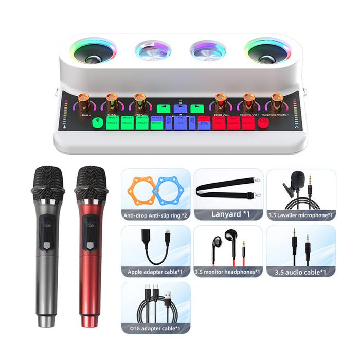 Mesin Karaoke portabel, kartu suara & Audio Podcast, mesin Karaoke