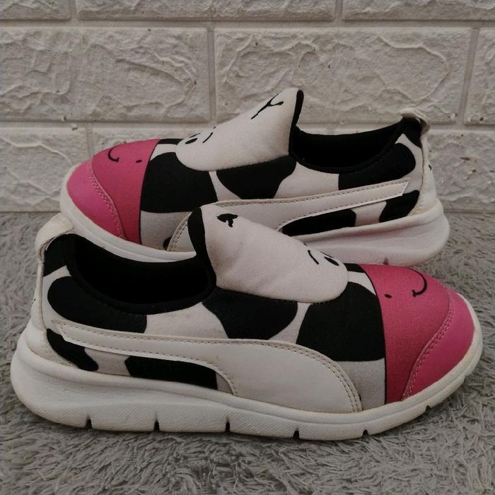Sepatu Anak Second Puma Kinder Fit Animal Cow Bekas Preloved