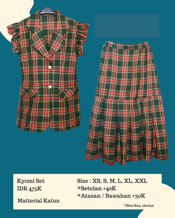 Sacoll Kyomi Set Kekinian Berbahan Katun By Sacoll Dengan Model Kekinian