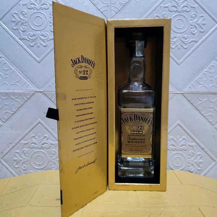 koleksi botol bekas_JACK DANIEL no 27 + box