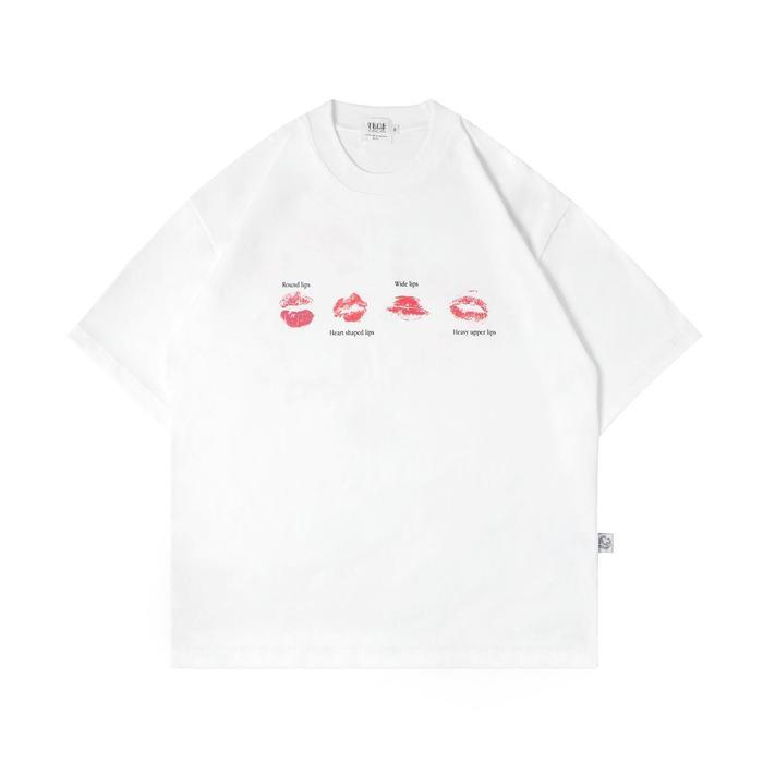telepati.che oversize t-shirt type de levre kaos *