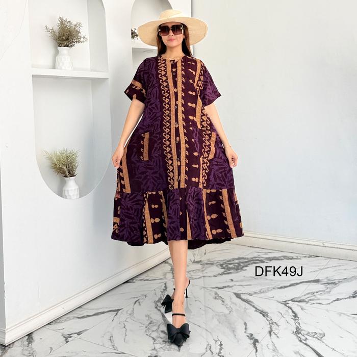 Vitela Batik Daster Cap Andin 120cm Motif Desain By Vitela Bahan Rayon Pekalongan Busui Friendly Den