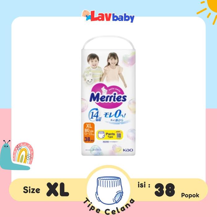 Merries Premium XL 38 XL38 Pants Popok Celana