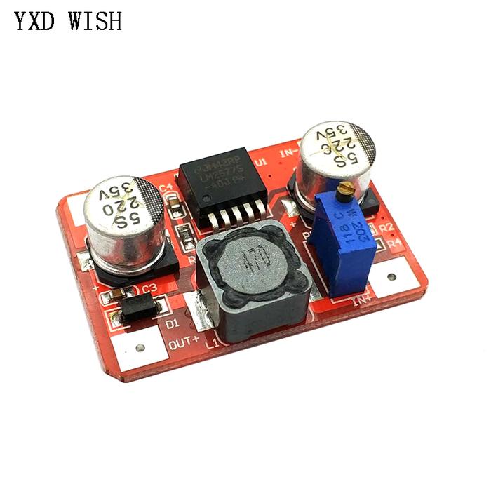5 Buah Catu Daya Konverter Peningkat DC-DC LM2577 DC Modul Step Up DC