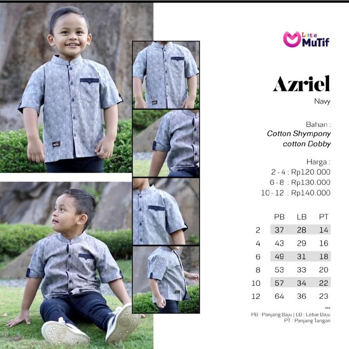 MUTIF LITTLE AZRIEL KOKO ANAK BUSANA MUSLIM LAKI LAKI