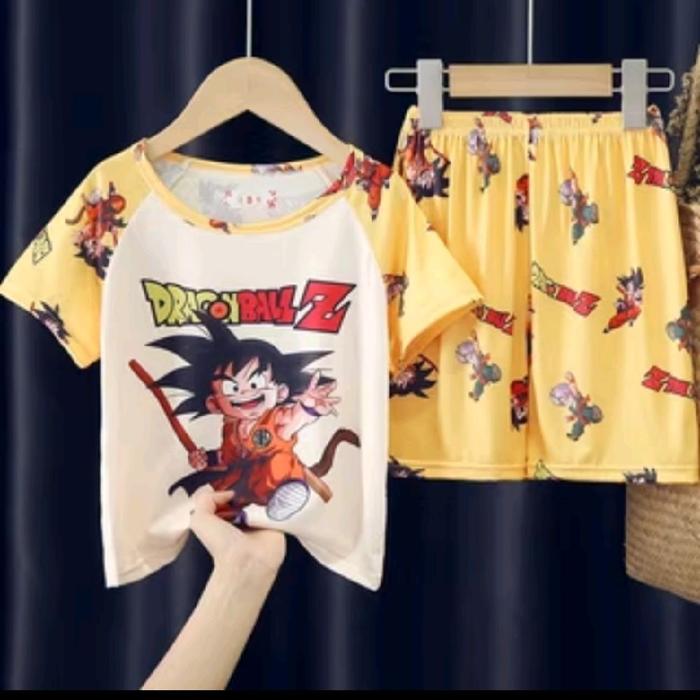 Baju tidur dragon ball anak baju tidur anak laki laki. karakter dragon ball