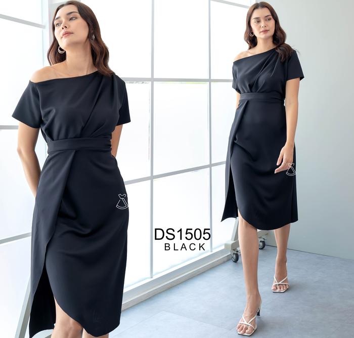 DS1505 - DRESS PESTA SABRINA MAXI BODYCON SCUBA DRESS kondangan WANITA