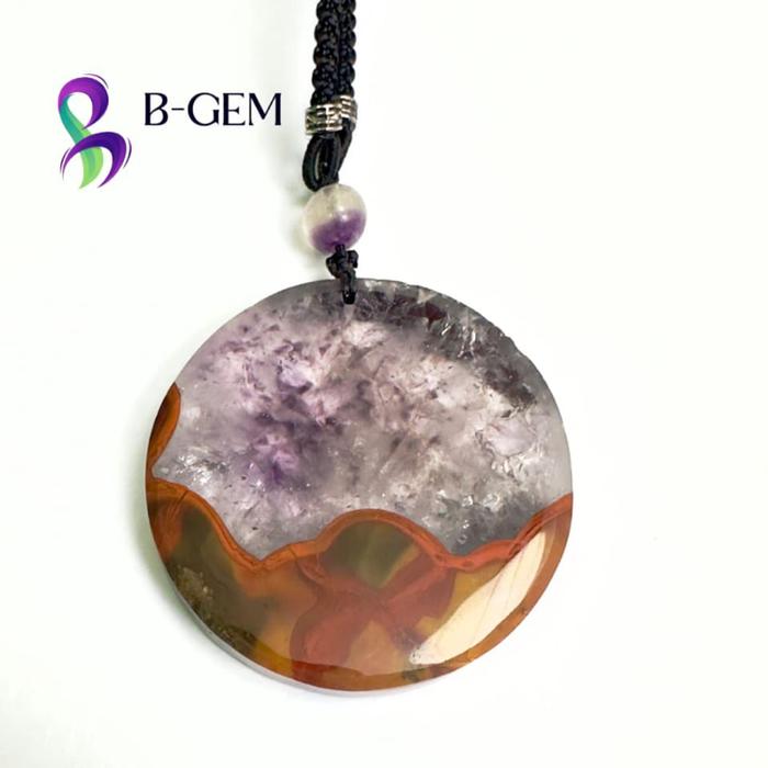 Kalung batu crystal Xiangxing || Kalung Agate Crystal || Batu Agate || Kalung Batu Agate