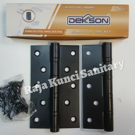 Engsel Dekson Hitam 5"X3"x3mmx4bb.Engsel Dekson 5" Stainless SUS 304