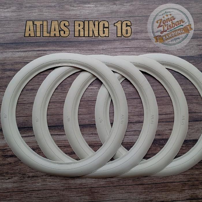 LISBAN MOBIL | WHITE WALL ATLAS RING 16 4PCS ( Aksesoris lis ban mobil ring 16 )