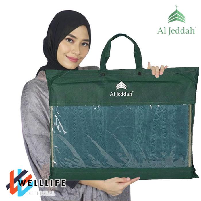 Al Jeddah Sajadah Sandar Multifungsi Bahan Tebal Sajadah Lipat Sejadah Duduk Mengaji Shalat Sholat