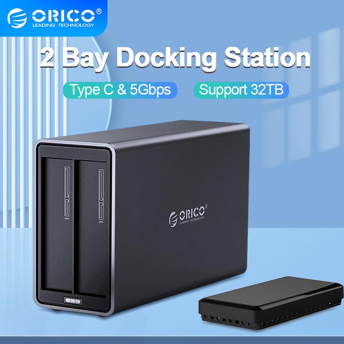 ORICO NS Series 2 Bay 3.5'' Type C HDD Docking Station Aluminum HDD