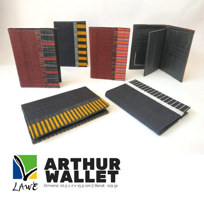 Dompet Cowok, Dompet Kartu, Dompet Keren, Dompet Lurik, Arthur Wallet Lawe