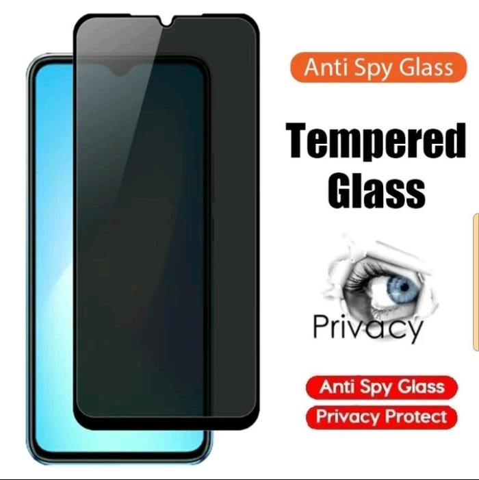 ( ANTI PECAH ) Antigores SPY CERAMIC MATTE Anti gores Privat (BLACK) TEMPERED GLASS PRIVASI/SPY - Pe