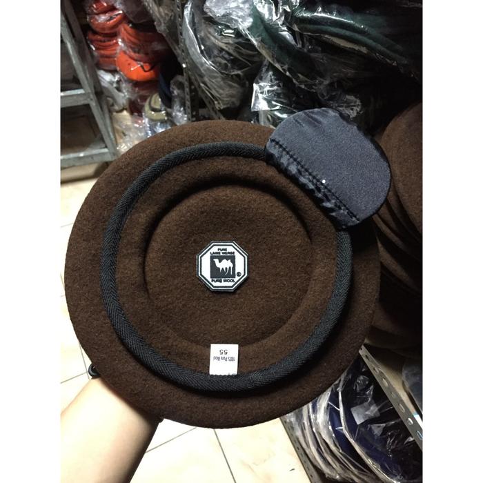 Topi Baret AKMIL  Camel Asli Logo Onta Hitam