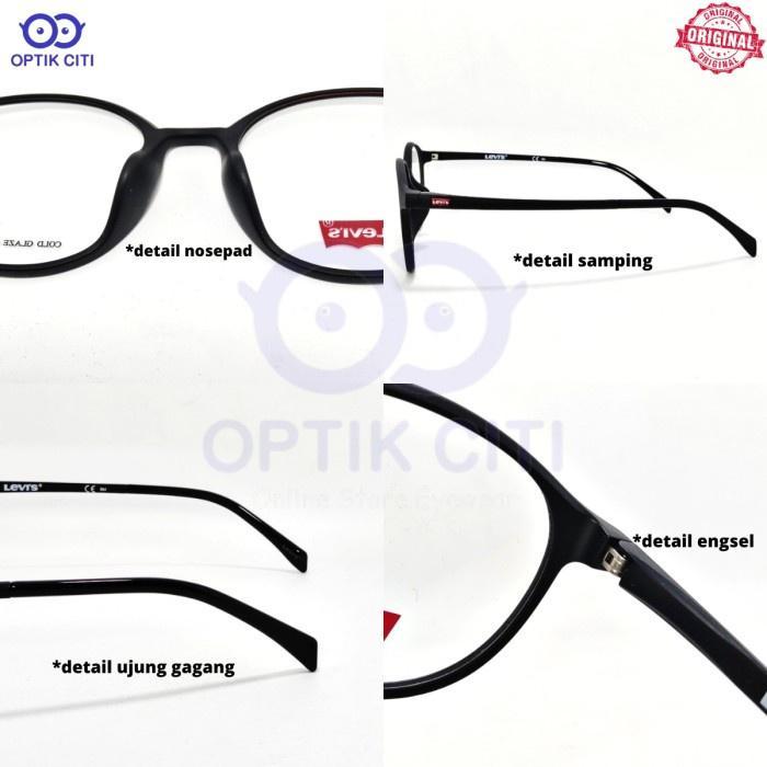 Ready Frame Kacamata Pria / Wanita Levis 7004 F Original || Lentur Dan Ringan || Kacamata Bulat Orig