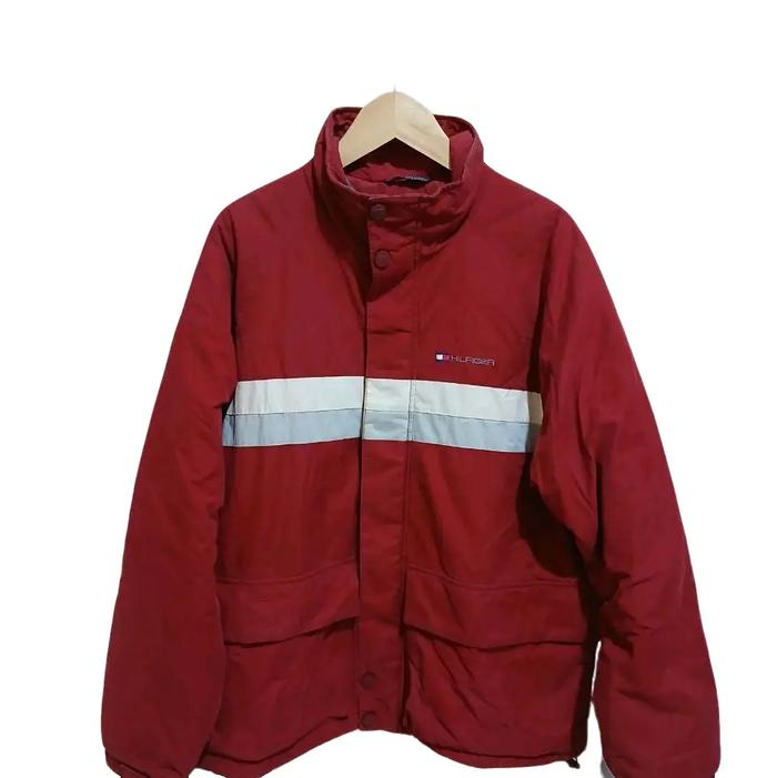 Tommy Hilfiger 3 Tone Colorblock Mens Jacket Original Jaket Pria Zipper Tebal Casual