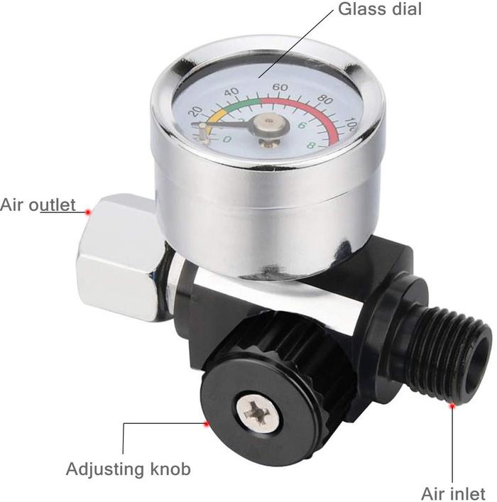 spray gun regulator Gun pressure gauge pressure adjustment regulator