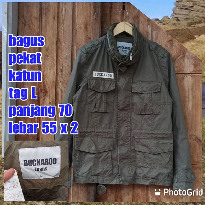 jaket parka army military green hijau m65 fashion buckaroo