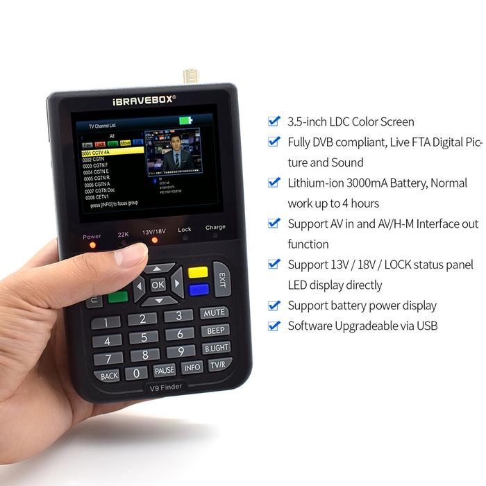 V9 Finder Digital Satellite Finder LCD Satellite Finder Digital