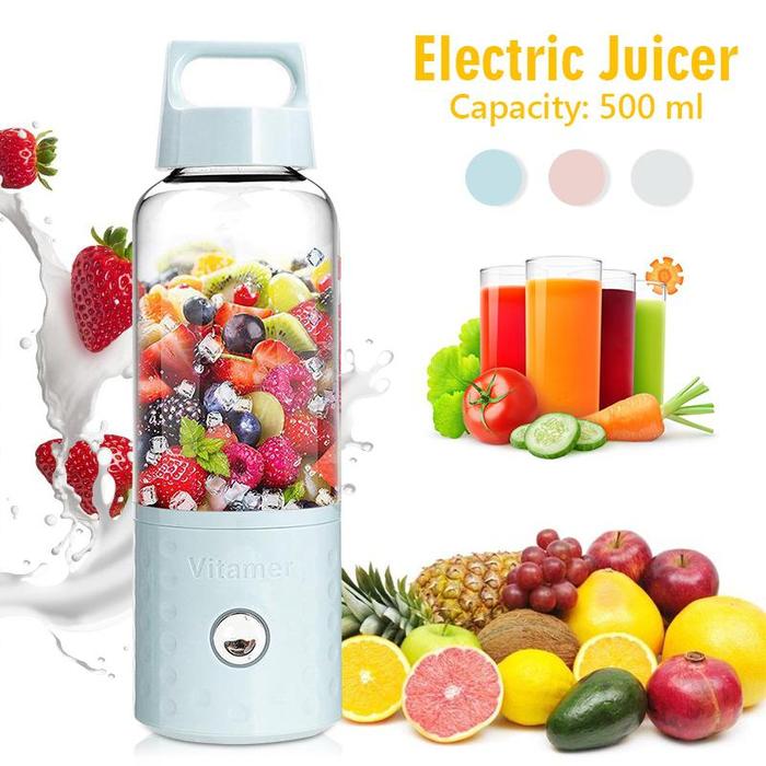 500M 4000mAh Vitamin Portable Smoothie Blender Mini USB Mixer