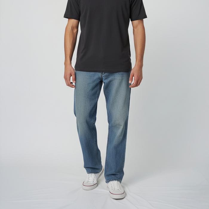 Emba Celana Panjang Jeans Pria  Premium Reguler Fit Blue Jordan Kualitas Terbaik