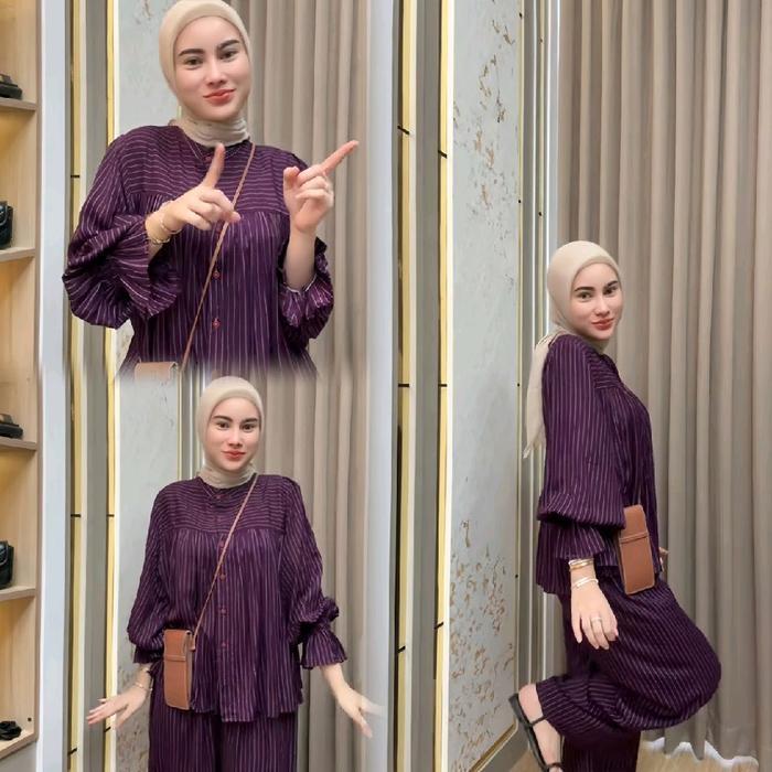 Naima One Set Blouse/ Emma Dress Gamis Muslim/ JENA SET RAYON PREMIUM/ Jemma Set Kulot/ Tangan Karet