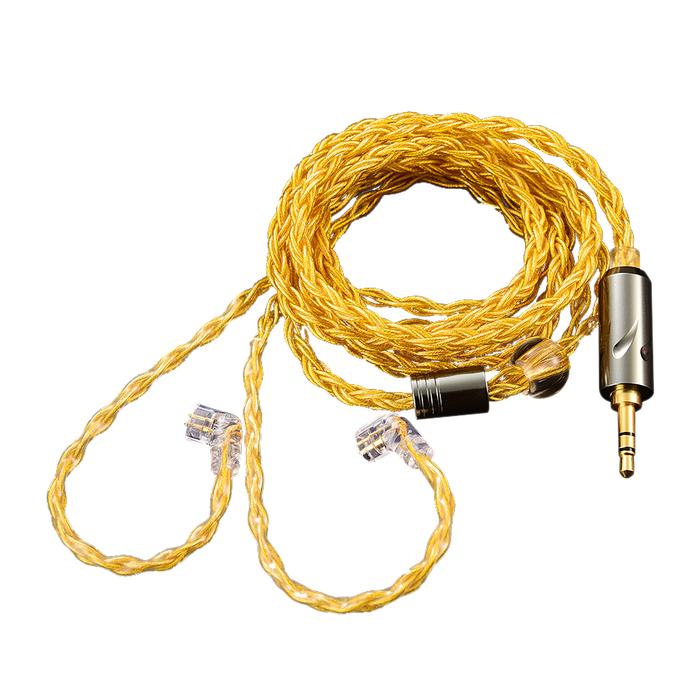 QKZ T1 Wired Headphone Cord 8-Strand Silver Plated Upgrade Cord