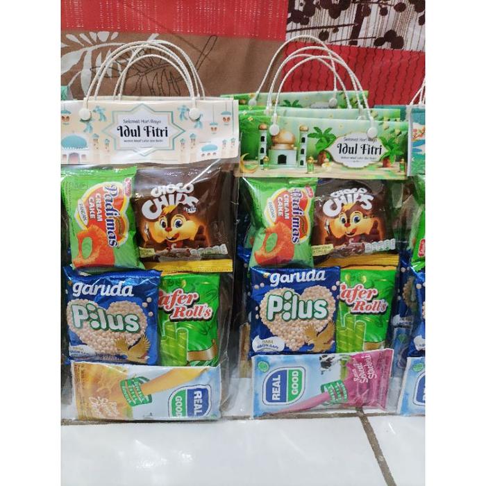 TERBARU PAKET HEMAT (ISI 10 PAKET) BINGKISAN ULANG TAHUN /LEBARAN / MAKANAN RINGAN / SNACK TERLARIS