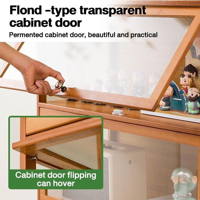 Display Cabinet Transparent Glass Acrylic Showcase Home Storage Cabinet Hand-Made Display Case Sturd