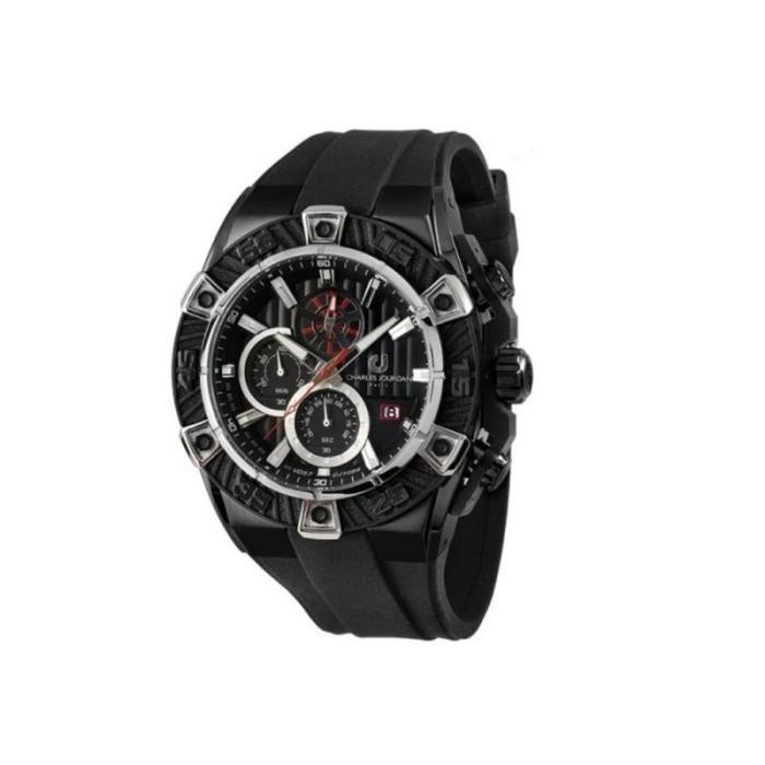 Jam Tangan Pria Charles Jourdan CJ1088-1732C Original Bergaransi - hitam