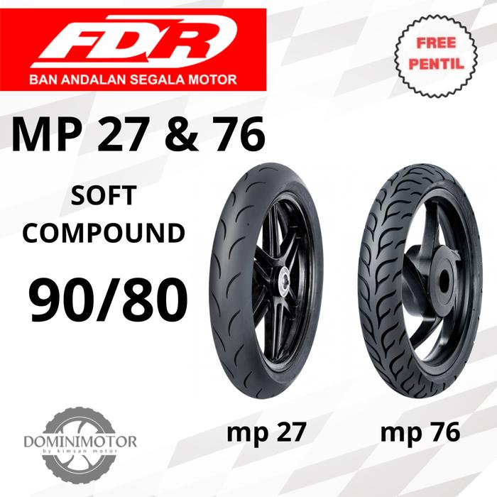 FDR MP 27 Ring 14 Tubeless Soft Compound Ban Motor Soft Compound Ban Racing
