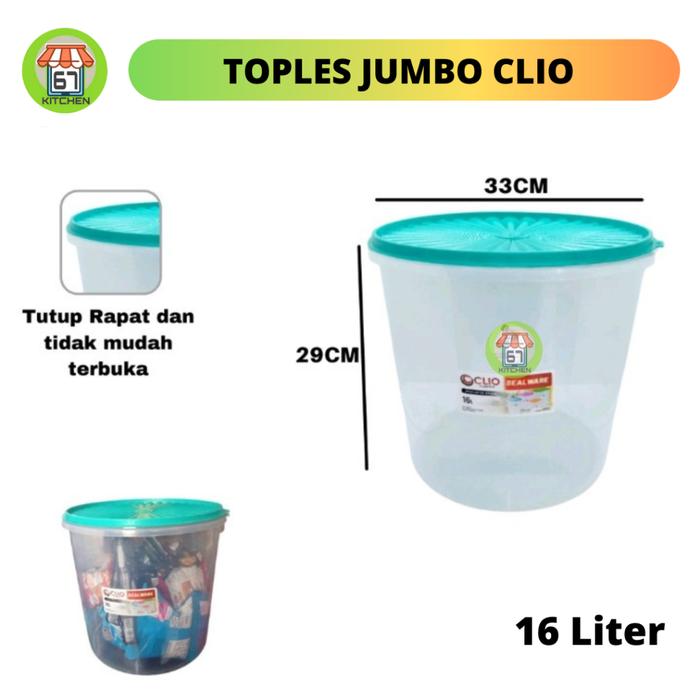 Toples Jumbo Plastik Toples Kerupuk Clio Serbaguna