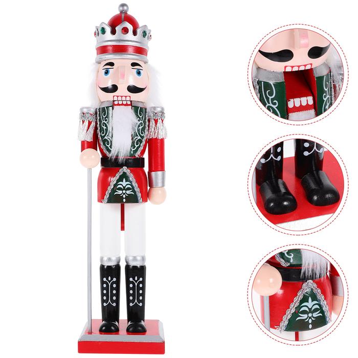Christmas Wooden Soldier Nutcracker Figure Wood Painted Soldier Small