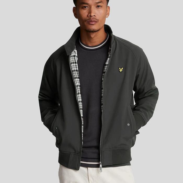 Lyle and Scott Softshell Harrington Jacket Gunmetal Original