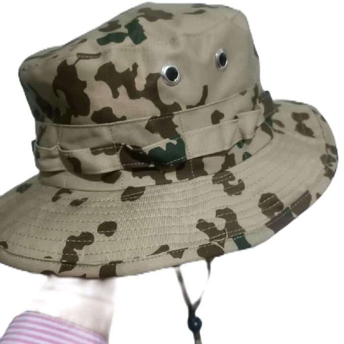 TOPI RIMBA LORENG JERMAN DESSERT FLECTRAN (BAHAN ORI)