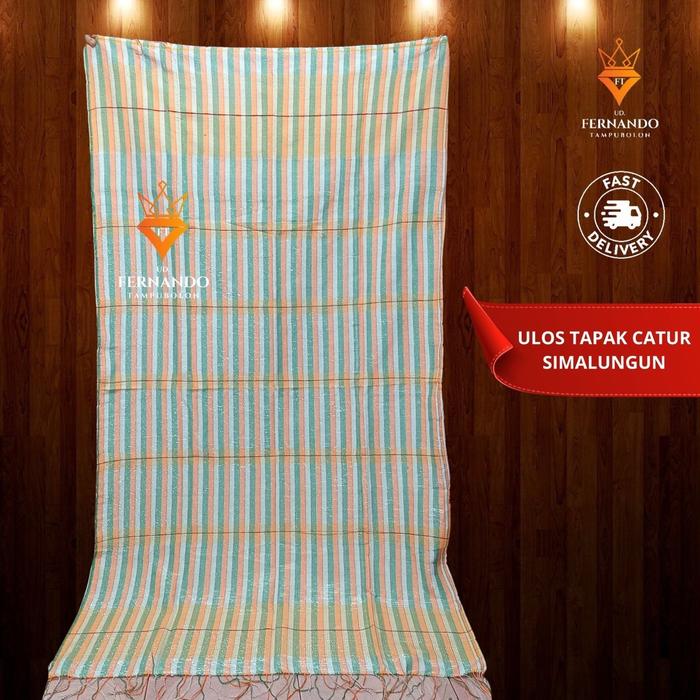 Ulos Tapak Catur Simalungun Pakaian Tradisional Batak Kain Tenun Asli Tangan Siantar Bahan Premium B