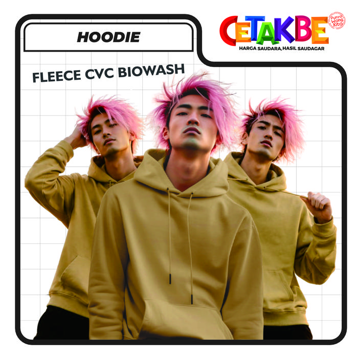 HOODIE PREMIUM FLEECE CVC BIOWASH | HOODIE PREMIUM FLEECE CVC BIOWASH WANITA | HOODIE PREMIUM FLEECE
